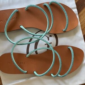 M Gemi blue strappy sandals